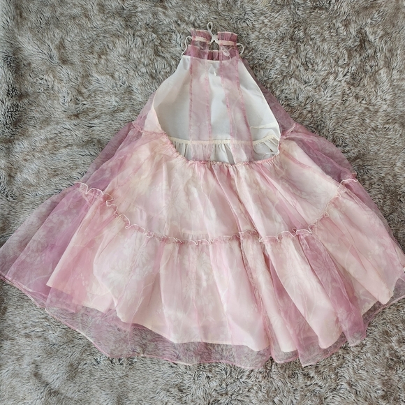 Free People Sweet Serenade Mini Dress Bubblegum Combo Pink Women's Size Medium - Picture 9 of 15